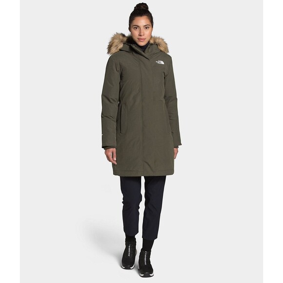 The North Face Women's Long Hooded Down Arctic Parka Thyme Green SZ XS NWT $350 - Picture 1 of 10